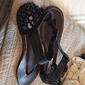 Steve Madden 8.5 black studded sandals